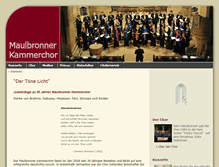 Tablet Screenshot of maulbronner-kammerchor.de